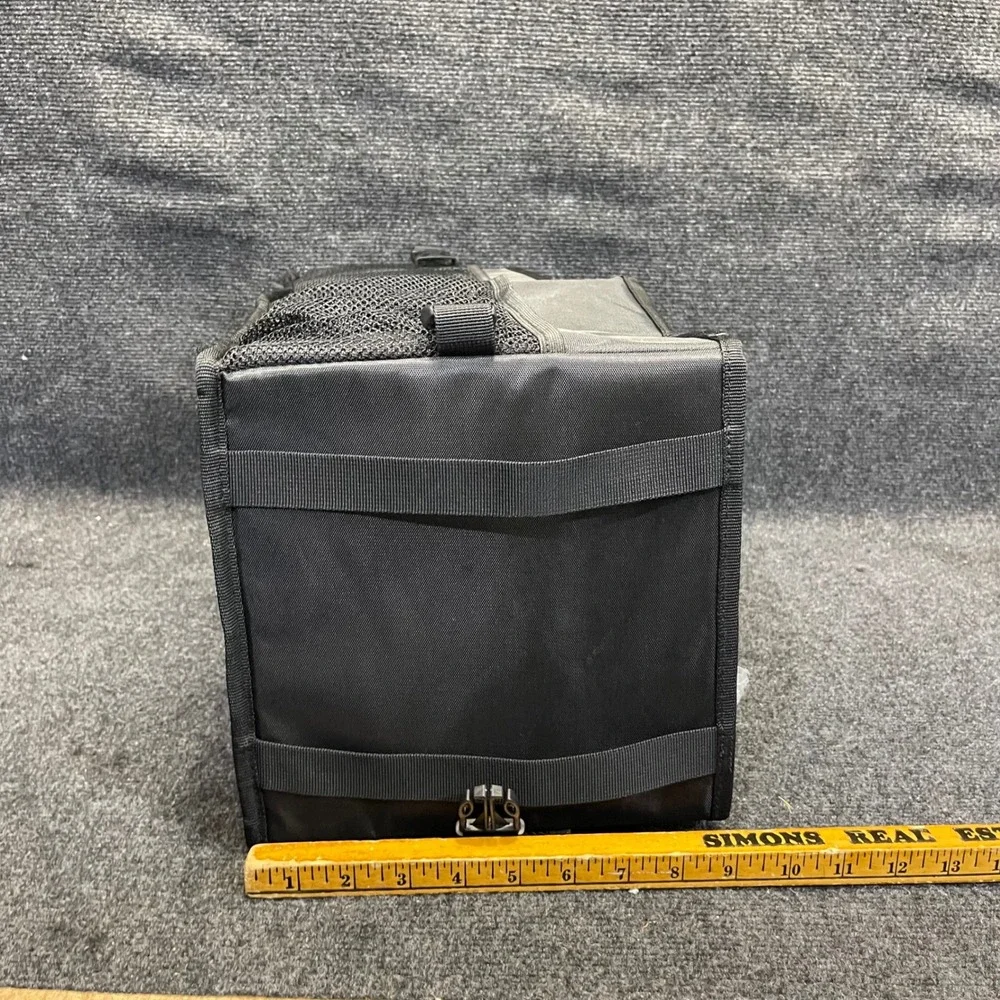 FOXBOX Black Trunk Organizer Cargo Collapsible Mesh Pockets Travel Storage Bag